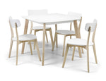 Casa Square Dining Table White/Oak - Rogey