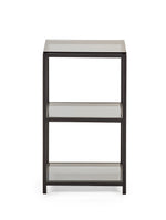Chicago Tall Narrow Side Table Smoked Glass - Rogey