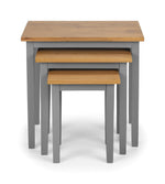 Cleo Nest Of Tables 2 Tone Grey & Oak - Rogey