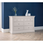Clermont 4+3 Drawer Chest - Light Grey - Rogey