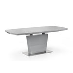 Como High Gloss Extending Table - Grey - Rogey
