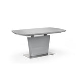 Como High Gloss Extending Table - Grey - Rogey