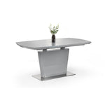 Como High Gloss Extending Table - Grey - Rogey