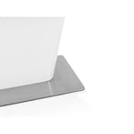 Como High Gloss Extending Table - White - Rogey