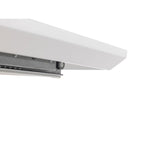 Como High Gloss Extending Table - White - Rogey