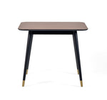 Findlay Square Dining Table - Walnut & Black - Rogey