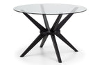 Hayden 120cm Round Glass Table - Rogey