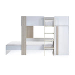 Horizon Bunk Bed - Pale Wood And White - Rogey