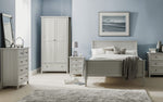 Maine 3 Door Combination Wardrobe - Dove Grey - Rogey