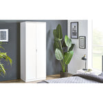 Manhattan 2 Door Wardrobe - White - Rogey