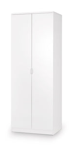 Manhattan 2 Door Wardrobe - White - Rogey