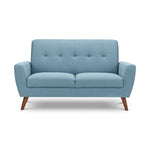 Monza 2 Seater Compact Retro Sofa - Blue - Rogey