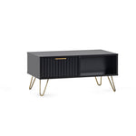 Murano Coffee Table - Matt Black - Rogey