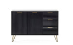 Murano Large Sideboard - Matt Black - Rogey