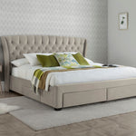 Newton Warmstone Velvet 4 Drawer Storage Bed King - Rogey