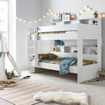 Oliver White Storage Bunk Bed Single - Rogey