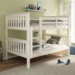 Oslo White Quadruple Bunk Bed Small Double - Rogey
