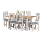 Richmond Extending Dining Table - Elephant Grey/Pale Oak - Rogey