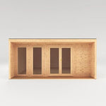 Sherwood Cresswell 5m x 4m Insulated Garden Room - (UPVC Windows & Doors) - Grey - Rogey