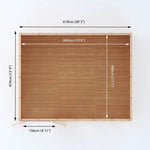 Sherwood Edwinstowe 6m x 4m Insulated Garden Room - (UPVC Windows & Doors) - Oak - Rogey