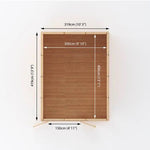 Sherwood Harlow 3m x 4m Insulated Garden Room - (UPVC Windows & Doors) - Oak - Rogey