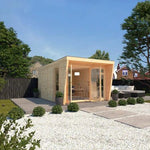 Sherwood Harlow 3m x 4m Insulated Garden Room - (UPVC Windows & Doors) - White - Rogey