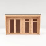 Sherwood Harlow 4m x 3m Insulated Garden Room - (UPVC Windows & Doors) - White - Rogey