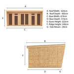Sherwood Harlow 6m x 3m Insulated Garden Room - (UPVC Windows & Doors) - Oak - Rogey