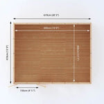 Sherwood Harlow 6m x 4m Insulated Garden Room - (UPVC Windows & Doors) - White - Rogey