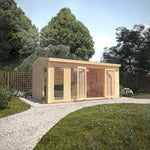 Sherwood Rufford 5m x 3m Insulated Garden Room - (UPVC Windows & Doors) - Grey - Rogey