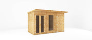12 x 6 Maine Pent Summerhouse + Side Shed - Rogey