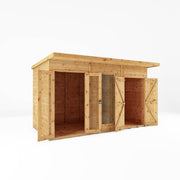 12 x 6 Maine Pent Summerhouse + Side Shed - Rogey