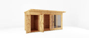 14 x 6 Maine Pent Summerhouse + Side Shed - Rogey