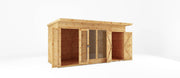 14 x 6 Maine Pent Summerhouse + Side Shed - Rogey