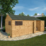 16 x 10 Premium Shiplap Reverse Apex Workshop - Rogey