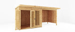 16 x 6 Maine Pent Summerhouse + Patio Area - Rogey