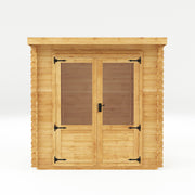 2.4m x 2.4m Pent Log Cabin - 19mm - Rogey