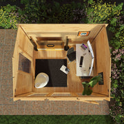 3m x 2.5m Reverse Apex Log Cabin - 19mm - Rogey