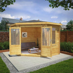 3m x 3m Corner Log Cabin - 34mm - Rogey