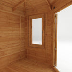 3m x 3m Corner Log Cabin - 34mm - Rogey