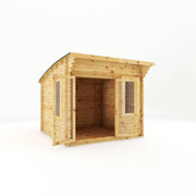 3m x 3m Curved Roof Log Cabin - 44mm - Rogey