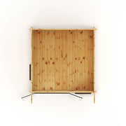 3m x 3m Curved Roof Log Cabin - 44mm (UPVC Windows & Door) - Grey - Rogey