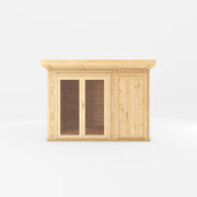 3m x 3m(D) Insulated Garden Room with Side Shed - Rogey