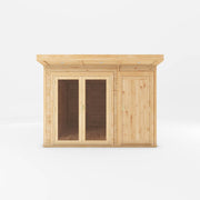 3m x 4m(D) Insulated Garden Room with Side Shed - Rogey