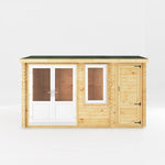 4.1m x 3m Home Office Elite - 44mm (UPVC Windows & Door) - White - Rogey