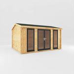 4.5m x 3.5m Home Office Studio - 44mm (UPVC Windows & Door) - Grey - Rogey