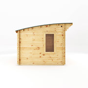 4m x 3m Curved Roof Log Cabin - 44mm - Rogey