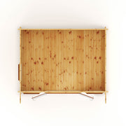 4m x 3m Curved Roof Log Cabin - 44mm (UPVC Windows & Door) - Oak - Rogey