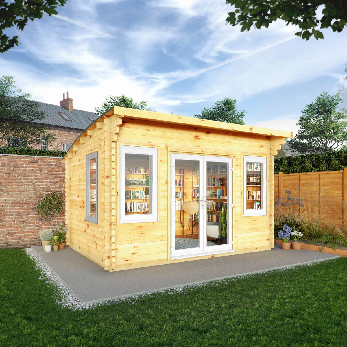 4m-x-3m-curved-roof-log-cabin-44mm-upvc-windows-door-white-665866 ...