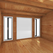 4m x 3m Home Office Studio - 44mm (UPVC Windows & Door) - Grey - Rogey